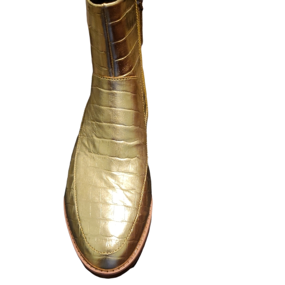 Fitflop GOLD embossed ankle boots